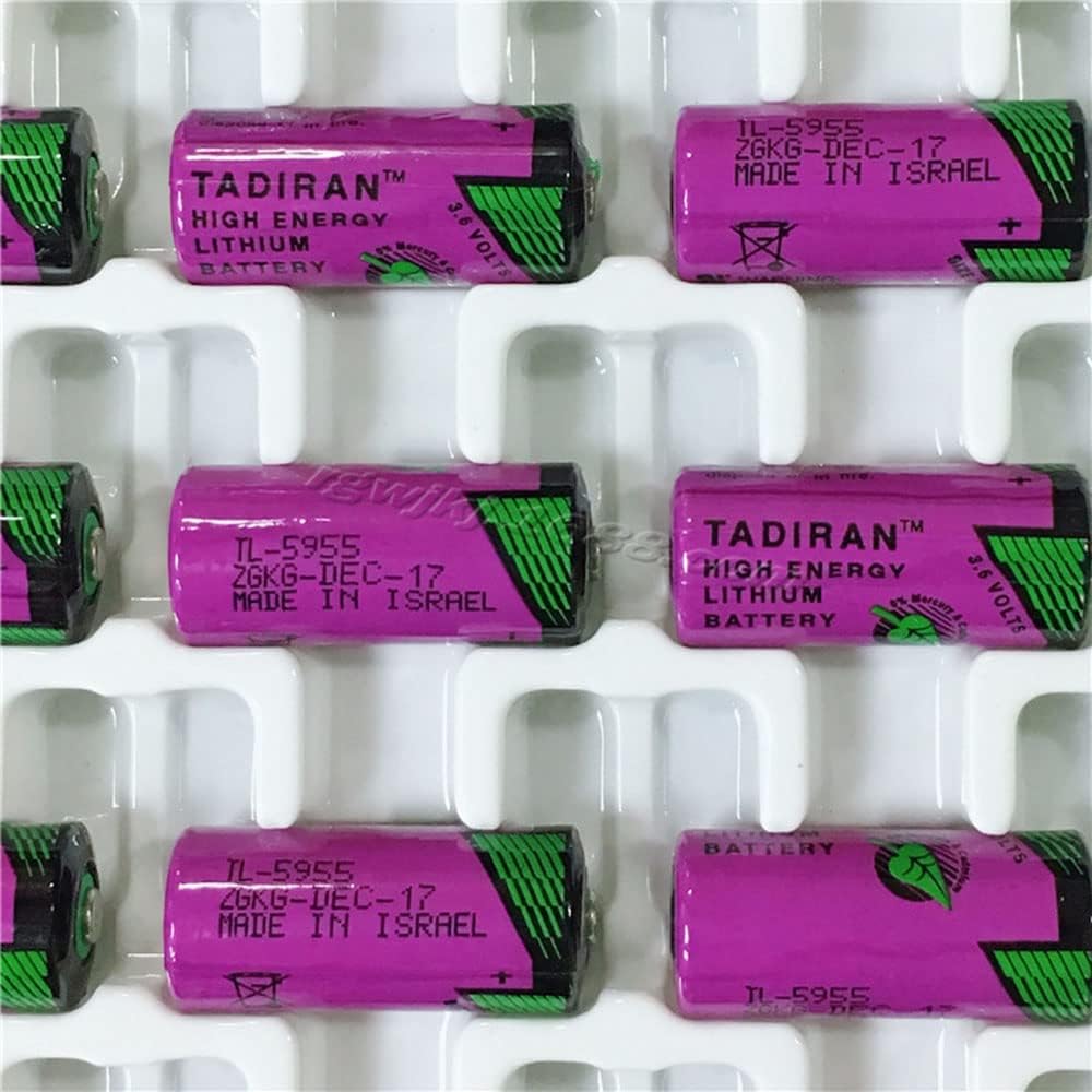 (4 Pack) 3.6V TL-5955 2/3AA 1650mAh Battery Replacement for TL-4955 TL-5155 SL-761 SL-36 ER14335 PLC, CNC Lithium Battery