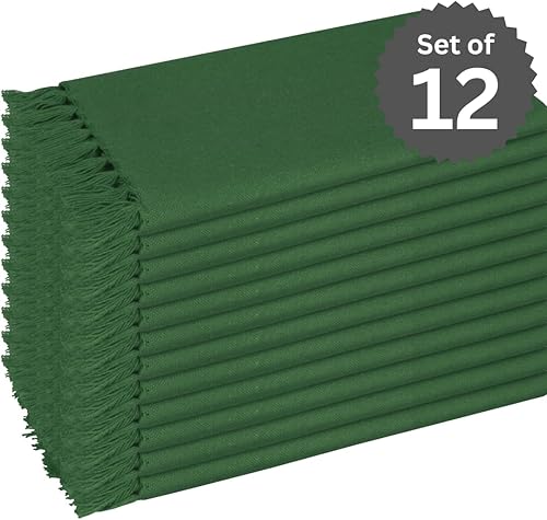 Miniatura 2 de Juego de 12 toallas de cocina de 100 % algodón, 20 x 20 pulgadas, altamente absorbentes, súper suaves, reutilizables, calidad de hotel, tela