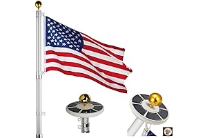 25Ft Solar Flag Pole - Illuminate Your Patriotism with Eco-Friendly Elegance