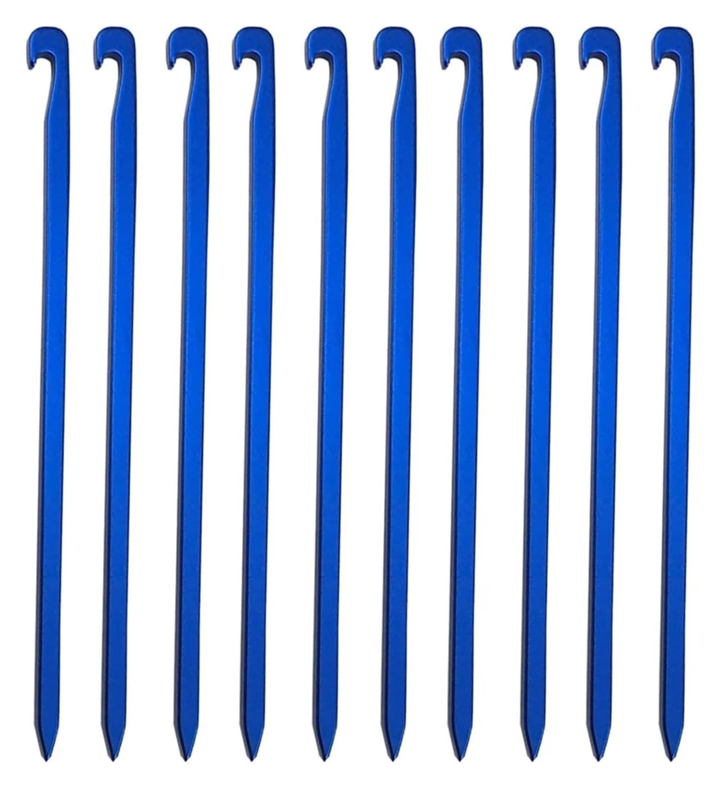 Wytrzymałe kołki do namiotów, śledzie do namiotów, kołki kempingowe, 10 szt. 16 cm aluminiowe kołki do namiotów, kołki ogrodowe, gwóźdź do ziemi, wytrzymały hamak kempingowy do markizy, tropiku i link