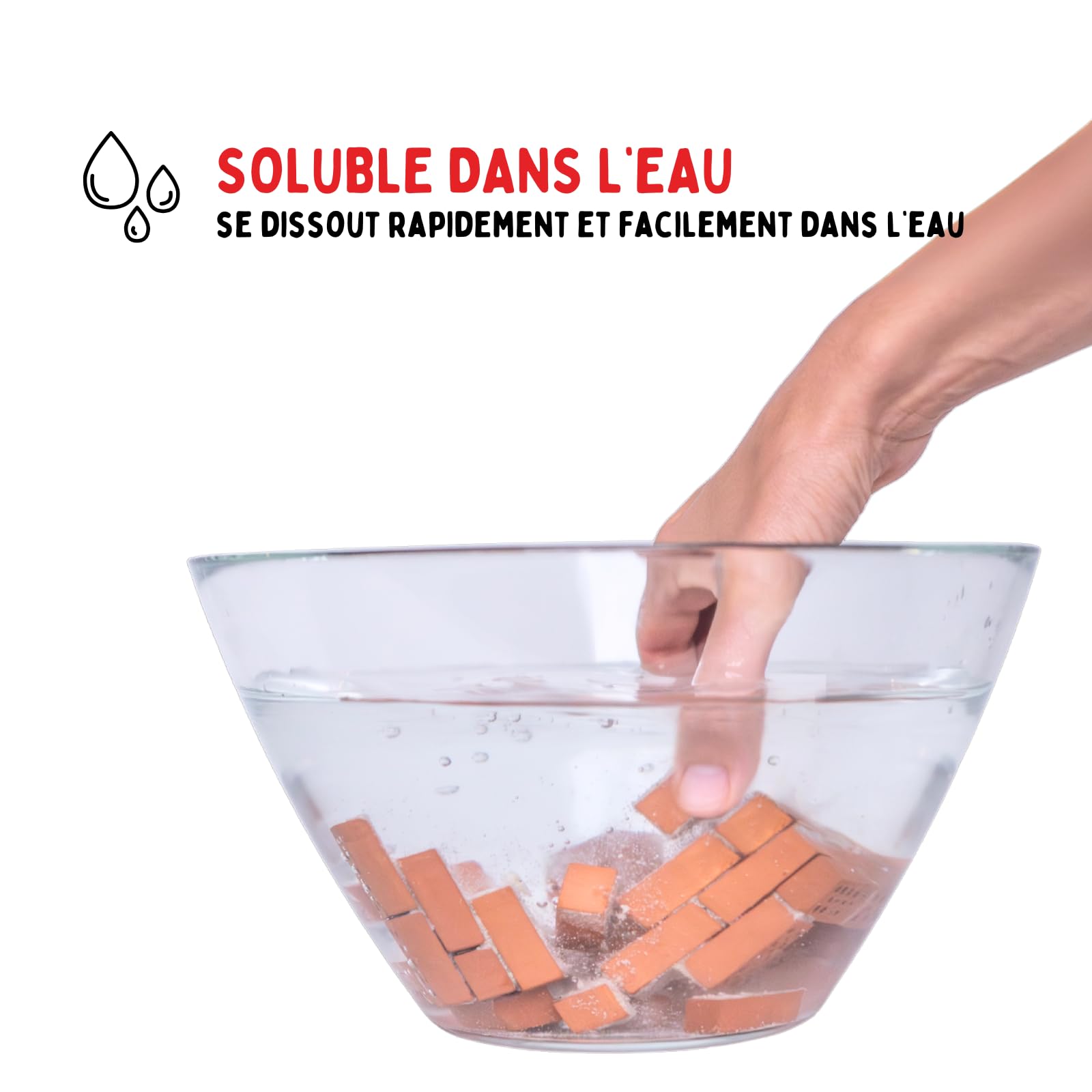 Teifoc 902 Mortier prêt à l’Emploi 1000 g – mortier Soluble dans l’Eau pour Bricolage et Construction avec Mini-Briques, Jouet Montessori DIY pour Enfants