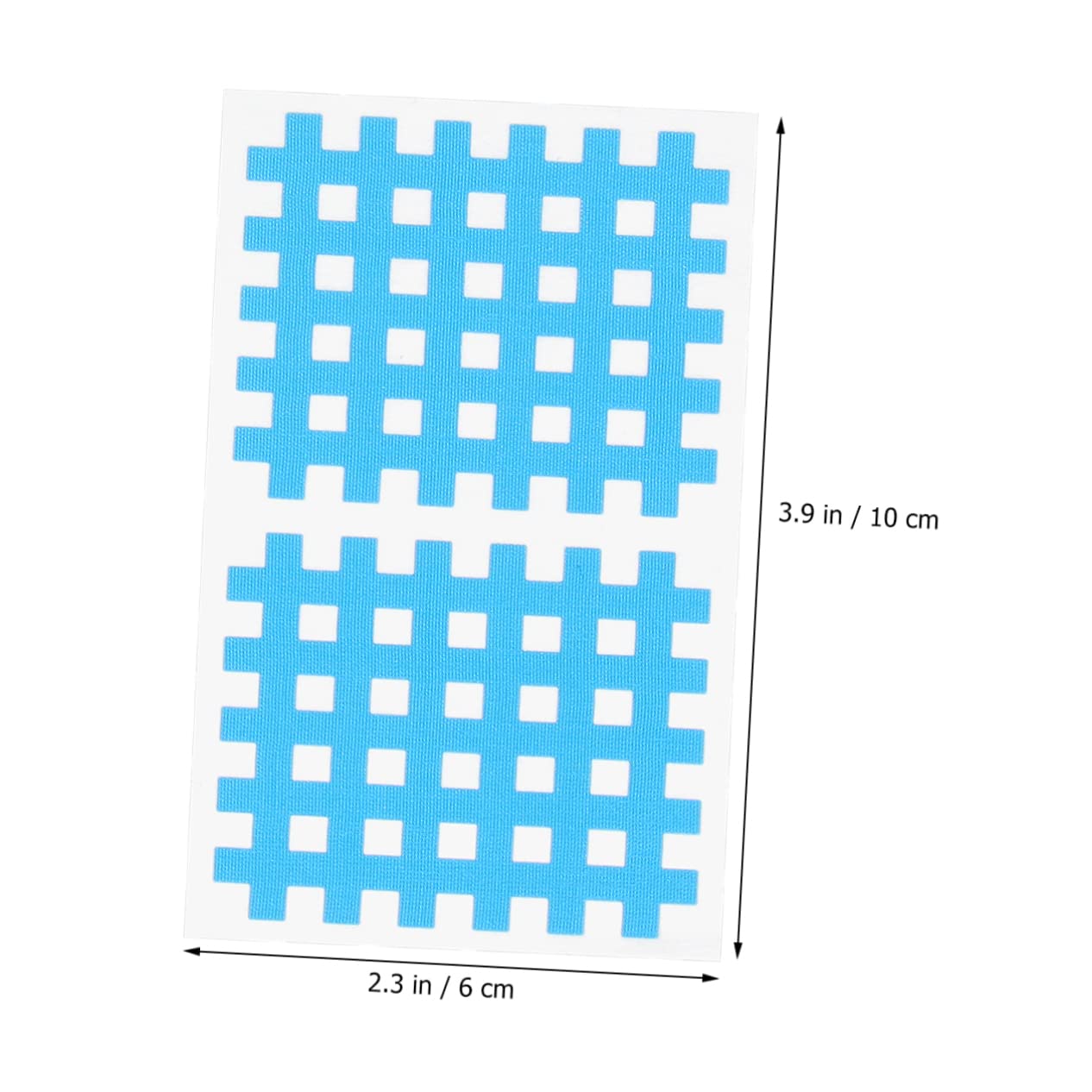 IWOWHERO 20 Sheets Adhesive Cloth for Fitness Physical Therapeutic Tape Sports Tape Medical Adhesive Muscle Physical Support Tape Taping Precut Stickers Fitness Tape Blue