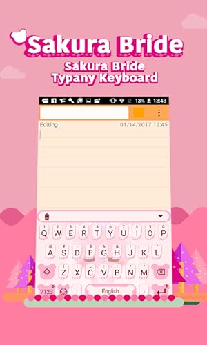 Sakura Bride Theme&Emoji Keyboard
