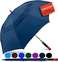 Vista 15 de SIEPASA Paraguas de golf grande de 62/68/72 pulgadas, paraguas de golf de apertura automática, extra grande, doble toldo ventilado, resistente al