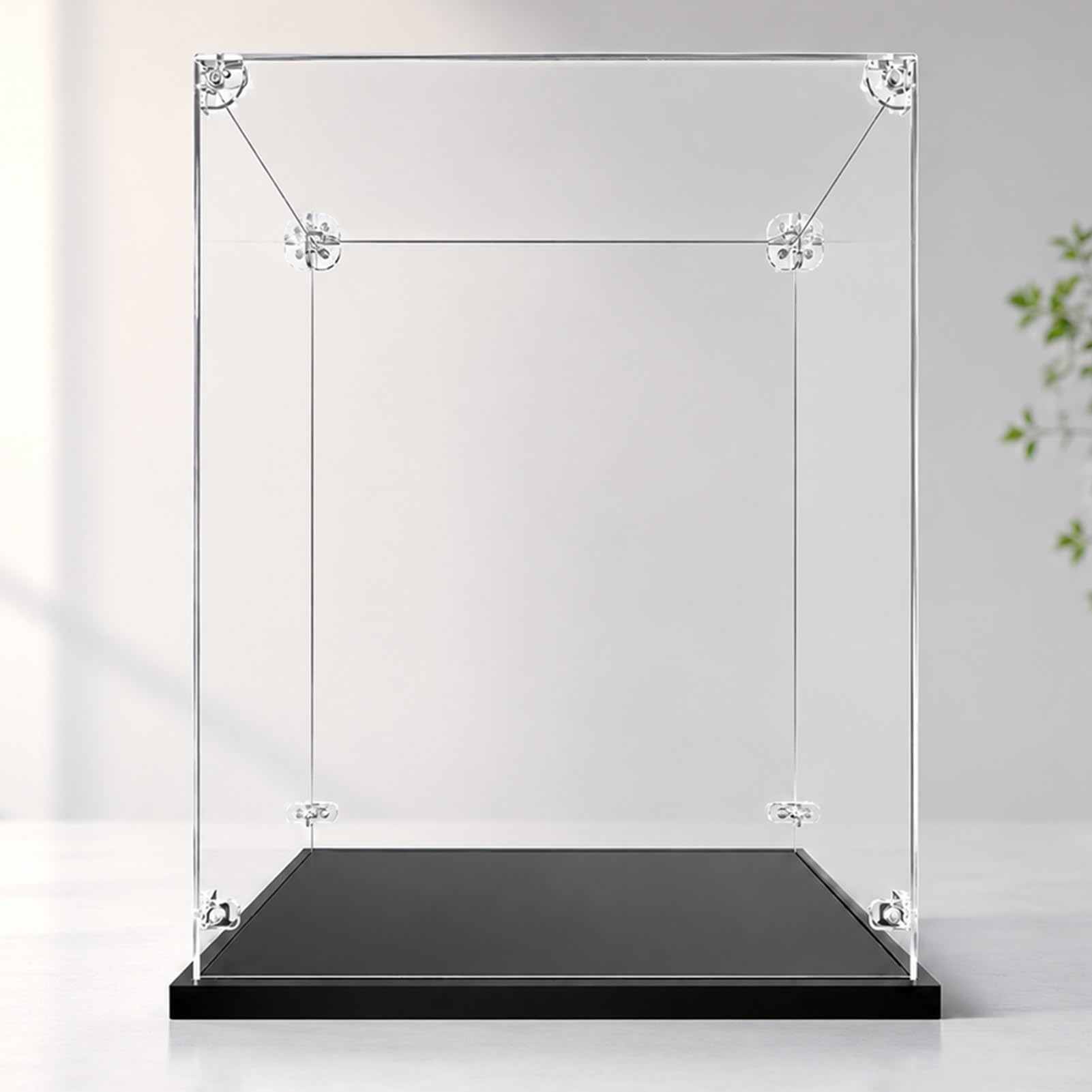 32 31 30 28 in Extra Tall Acrylic Display Case for Figure, Transparent UV Protected Acrylic Display Box, Storage Plastic Showcase Easy Assemble(25x25x25cm/10x10x10in)