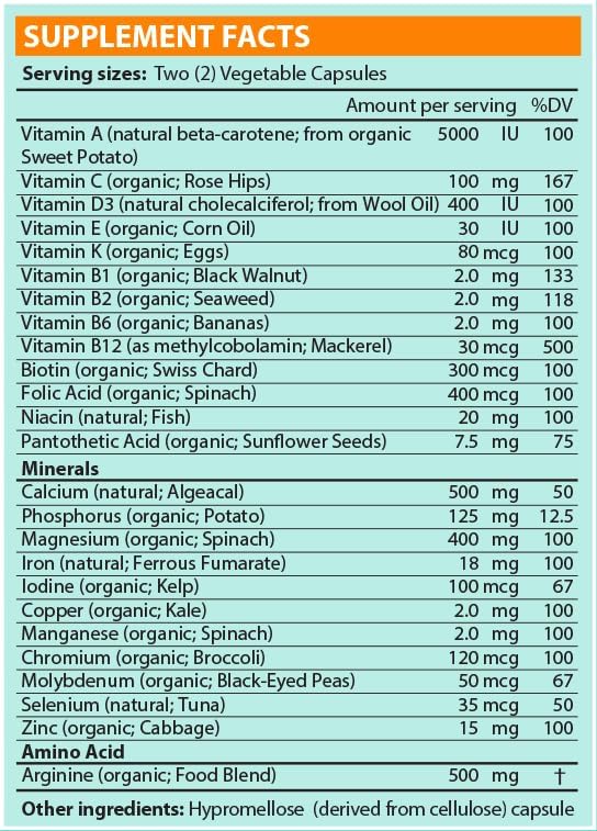 The Runner's Multivitamin-Organic High Performance Multivitamin Made Specifically for Runners, 2 Months Supply image 3