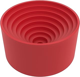 FunChem Rubber Flask Stand, 90 mm Diameter Durable Lab Rubber Support Rubber Flask Holder for Round Bottom Flask, Red