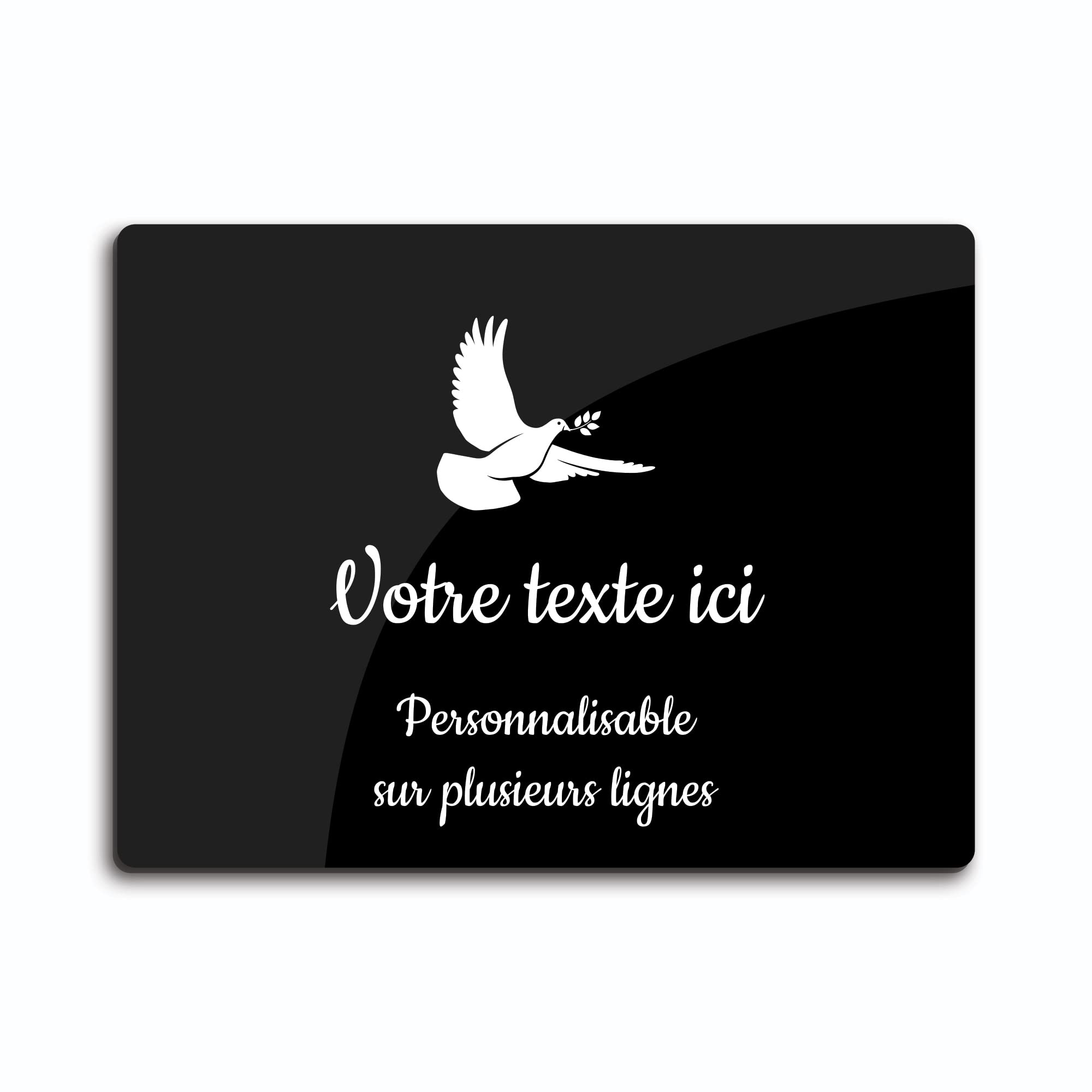 Targa funeraria colombella bronzo 13 cm per ESTERNO | vendita online su