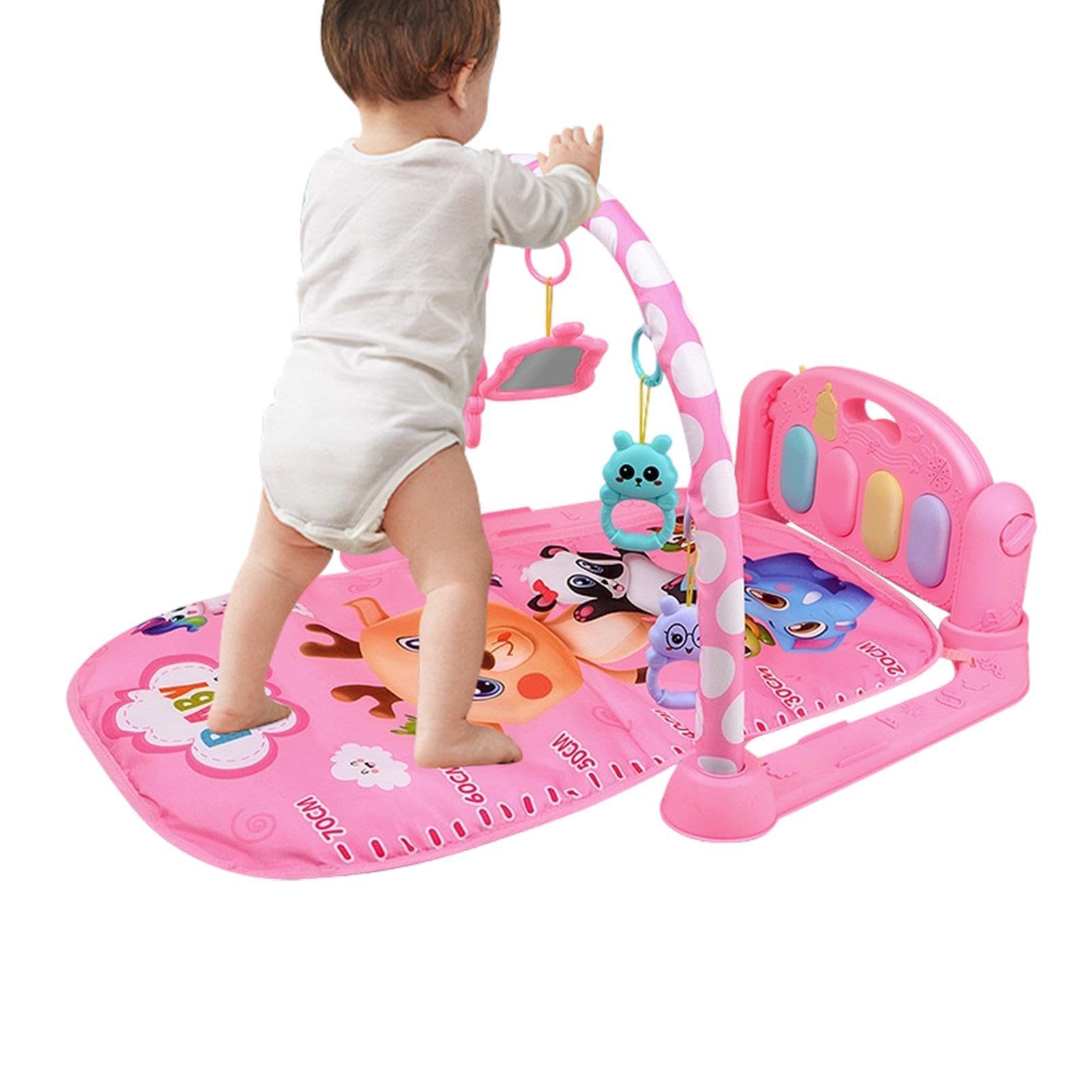 Alfombra de juego con piano para patear | Ajustable con Luz y Música | Alfombrilla de actividades plegable para niños y juguetes de aprendizaje | Para Salón Dormitorio Guardería Hogar Sala Juegos Y