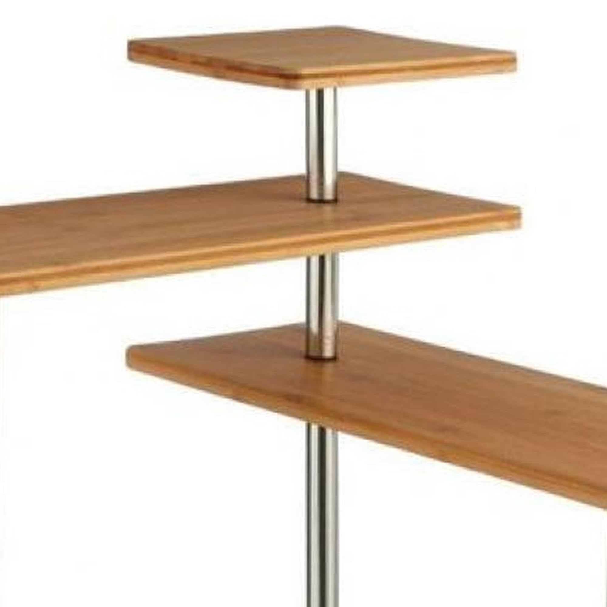 WELL HOME - Mensola angolare in bambù per cucina, compatto ed elegante, 45 x 43 x 38,5 cm