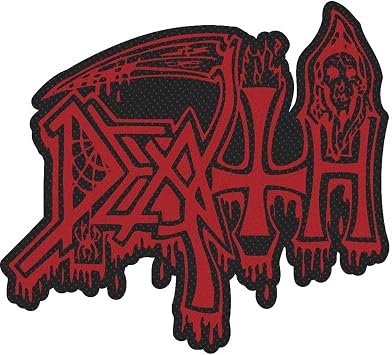 Death Logo Cut Out Patch 4" x 3.5"