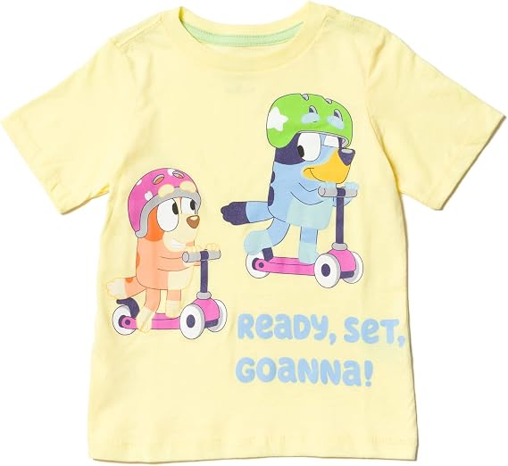 Bluey Shirts 3 Pack, Boys T-Shirts for Summer, Pack of 3 Boys Tshirt, Kids Cotton T Shirt