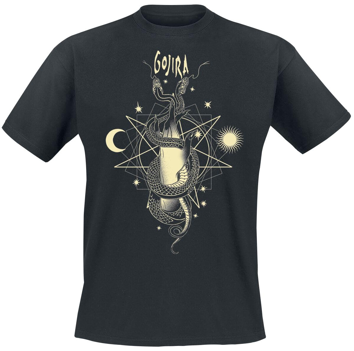 Gojira Celestial Snakes Uomo T-​Shirt Nero XL 100% Cotone Regular