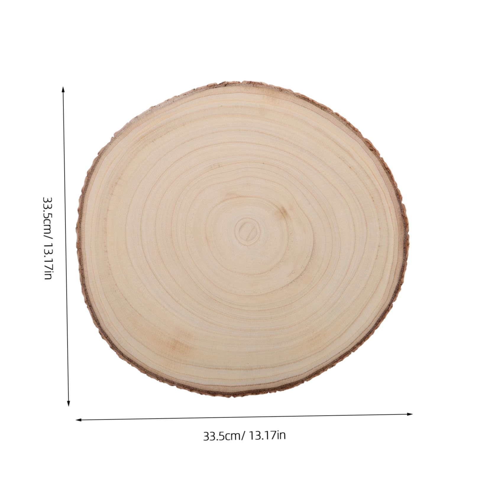 Gatuida 2pezzi Fette di Albero Rustico Naturali Dischi di Tronchi Grezzi Trucioli di Legno per Decorazioni di Matrimoni Forniture per Artigianato Natalizio Cerchi di Legno per Pittura