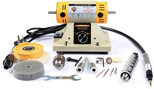 Máquina pulidora de velocidad ajustable, pulidora de torno de banco multifunción, amoladora de banco, máquina pulidora utilizada para la fabricación