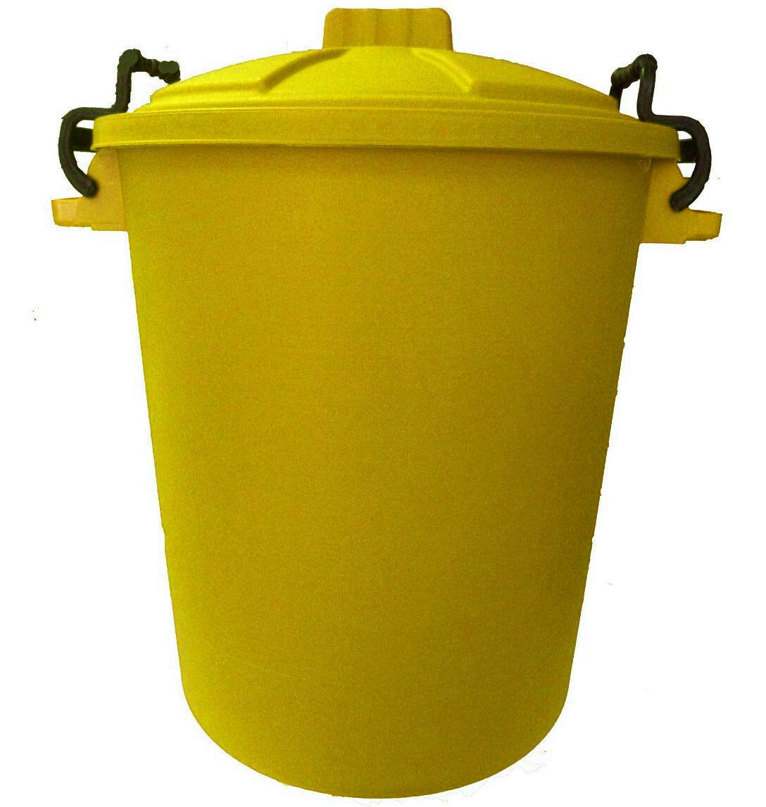 HoitoDeals 80L Plastic Heavy Duty Waste Bin Rubbish Dustbin For Home Garden