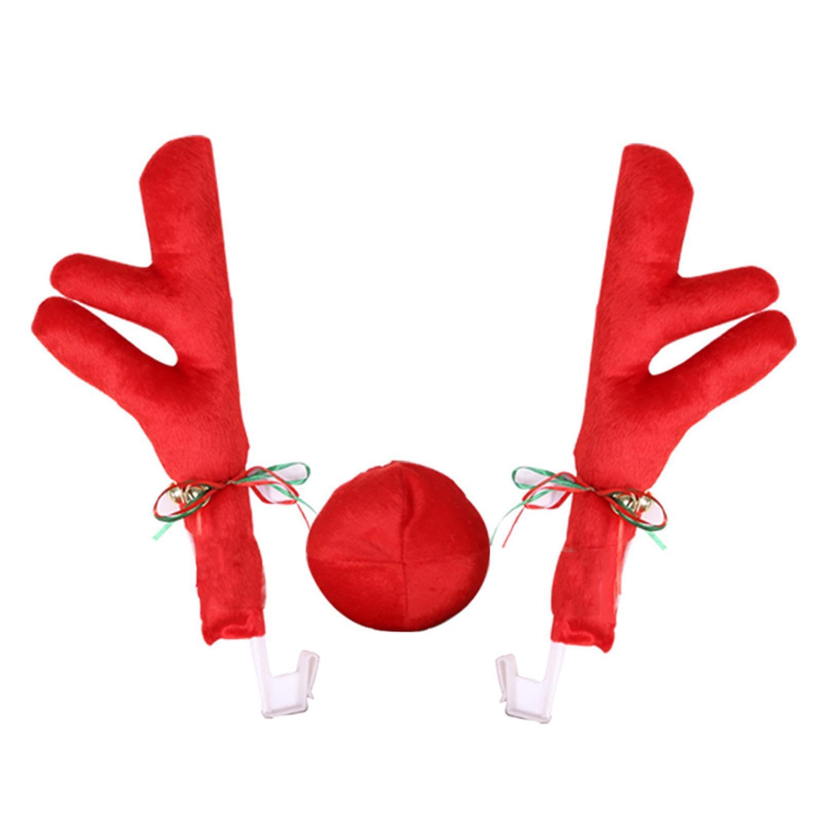 Kit rennes de Noël pour voiture décoration festive en famille