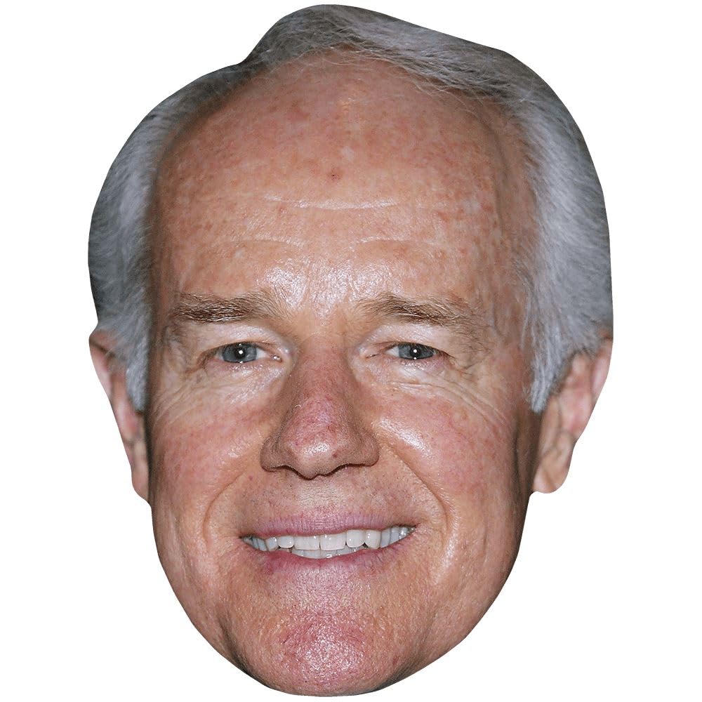 Mike Farrell (Smile) Celebrity Mask, Flat Card Face, Fancy Dress Mask
