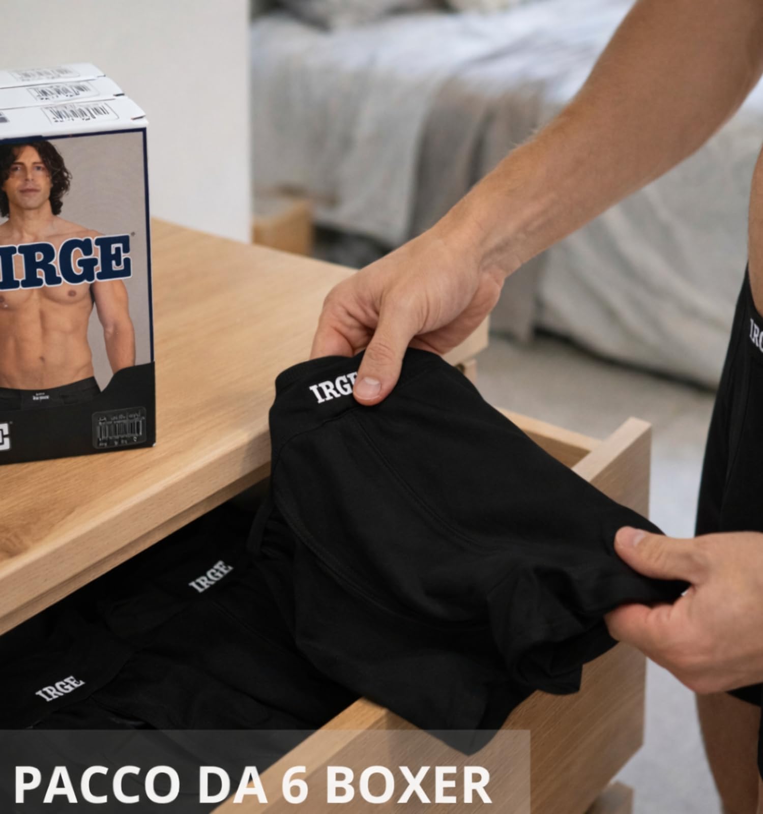 Intimitaly - Boxer Uomo Cotone 100% (Pacco da 6) Set di Mutande da Uomo Cotone Bianche e Colorate Intimo Underwear