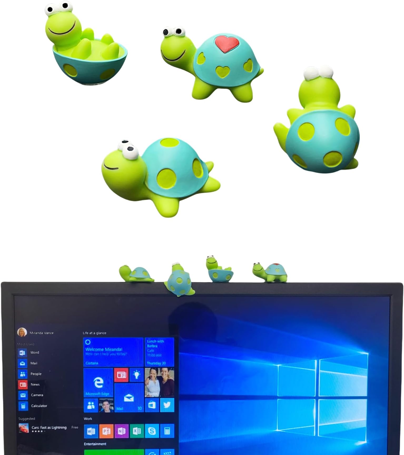 Amazon.com: KnomeKo Set of 3 Miniature Turtle Figurines - Resin Turtle ...