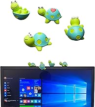 4 Pcs Funny Resin Turtle Decor, 3D Creative Craft Animal Turtle Figurine, Adorable Office Desk Toy, Great for Computer Monitor Desk Decoration