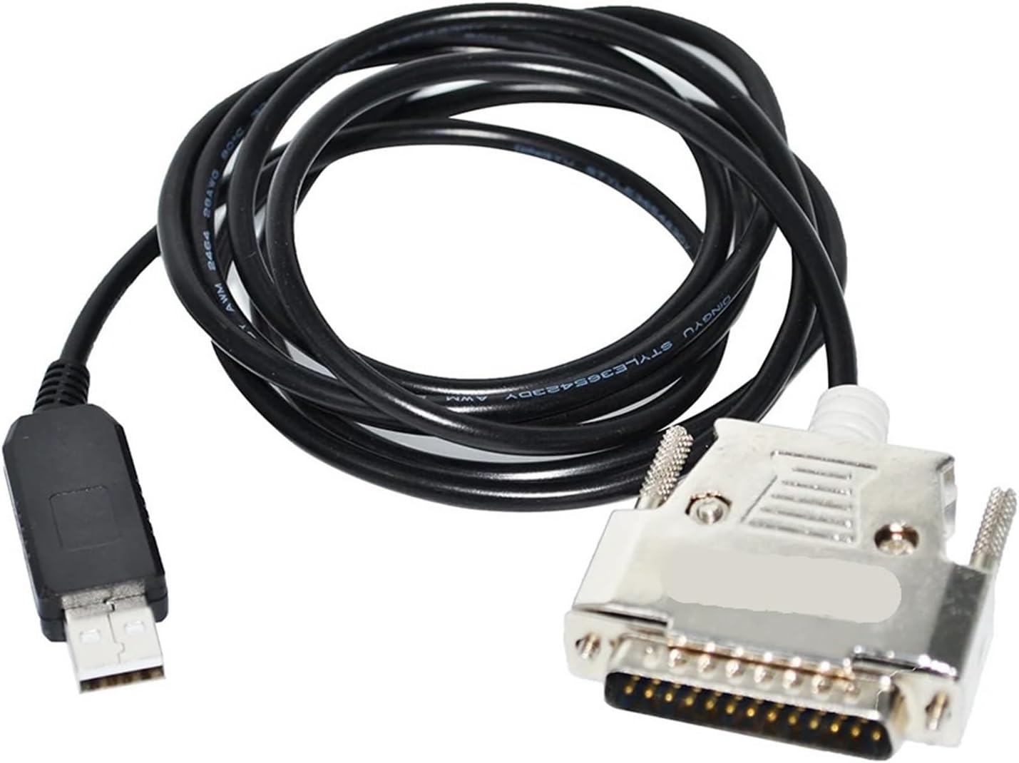 USB - 25PIN DB25 オス RS232 アダプタ シリアル通信ケーブル (1.8m)