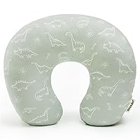 Vista 24 de GRSSDER Funda de almohada de lactancia Funda de almohada de lactancia elástica y extraíble de visón para almohadas de lactancia, funda ultra suave