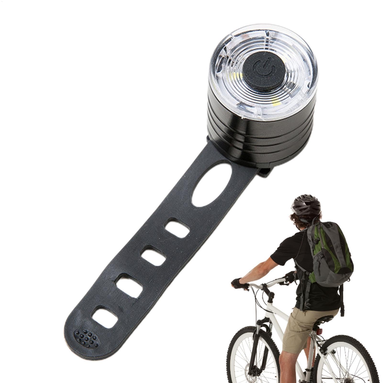 Éclairage Vélo Avant Et Arrière LED - 3 Modes (fixe, Clignotant), étanche IPX4, Alimentation Par Piles CR2032 - Pour VTT, Casque