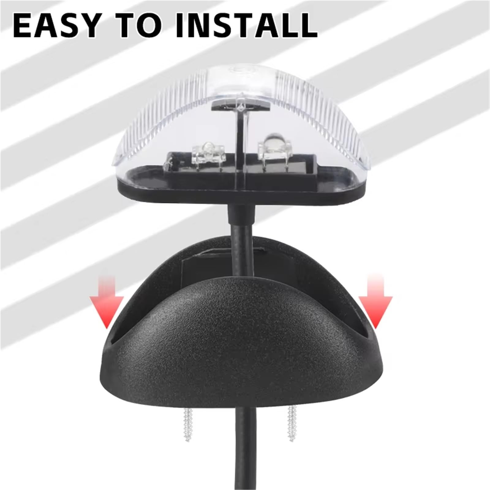 Marcador lateral 2 4 Luces LED Laterales Rojas Y Amarillas Para Camión Luz Trasera Advertencia Caravana Remolque Autobús Furgoneta Tractor Intermitentes Laterales(4pcs)