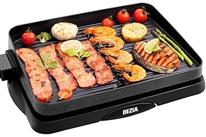 Indoor Electric Korean BBQ Grill, Non-Stick Griddle Grill