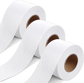 3 Rolls 30 Yard Fusible Batting Tape Heat Press Batting Tape for Quilting Fusible Tapes for Fabric Battings Tapes, Quilting, Sewing, White (2 Inch X 30 Yard)