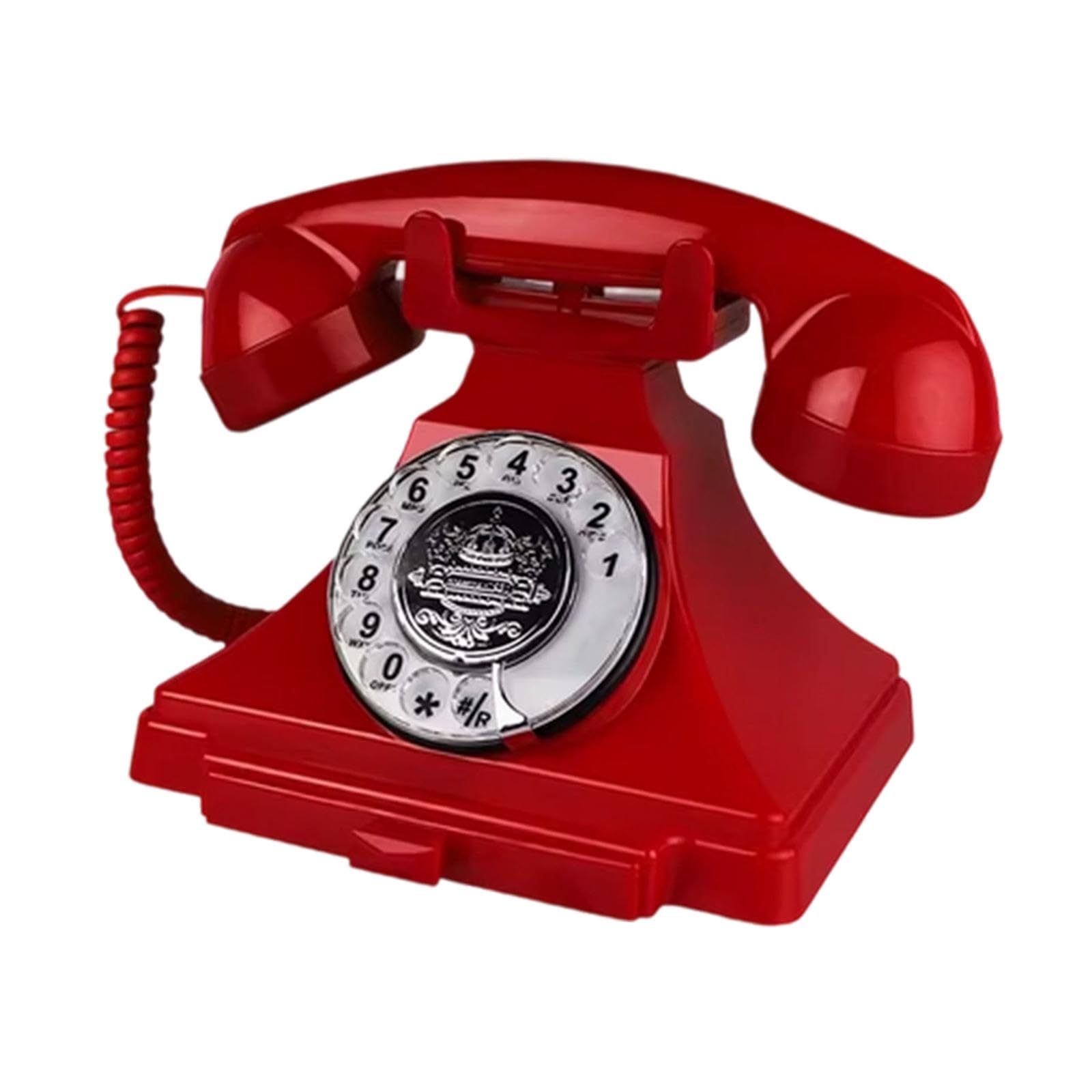 Audio Guest Book Wedding Phone Desk Telephone Recorder for Wedding Home Desk red-image-47
