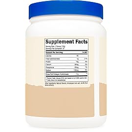 Nutricost Collagen Peptides Powder 1LB (454 G) (Vanilla) - Grass Fed Bovine Collagen Hydrolysate