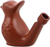 Sosoport Pottery Bird Whistle Simulation Purple Clay Peacock Design Easy to Use Sound Cute Decorative Item for Festivals and Collectors