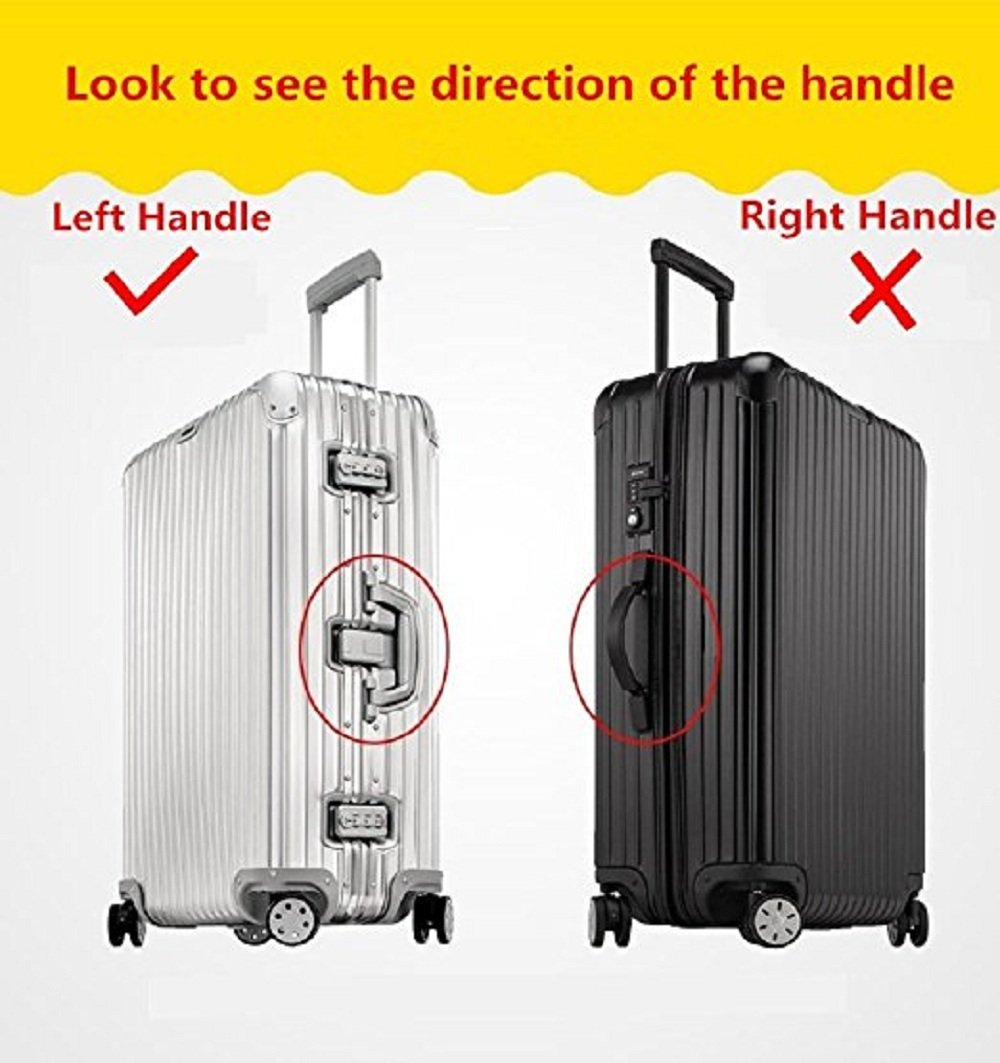 Kofferhülle Elastisch Kofferhülle Bambus Kohlefaser 18-32 Zoll Kofferschutzhülle Gepäck Cover Reisekoffer Hülle Kofferschutz Luggage Cover Gepäckabdeckung