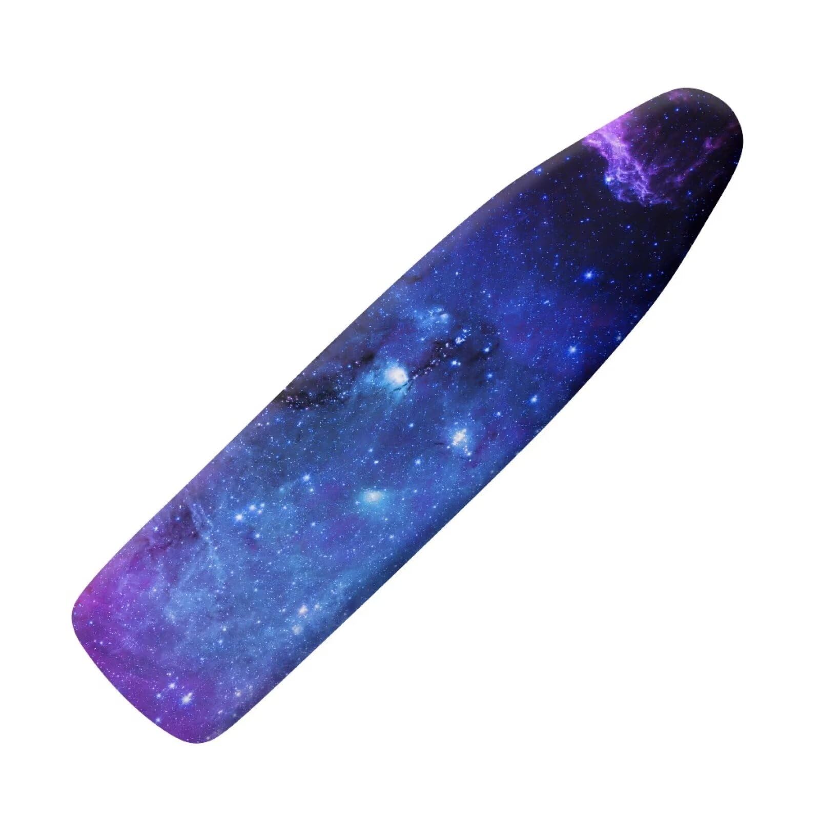 NETILGEN Ironing Board Cover Elasticated Replacement Covers Scorch Resistant with Hook and Loop Fasteners L for Dimensions 123-132 x 40-45 cm, Blue Purple Galaxy โ image 1