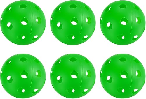 PATIKIL Bolas de pickleball al aire libre, con agujeros, bolas de pickleball para aficionados, deportes en interiores y exteriores,