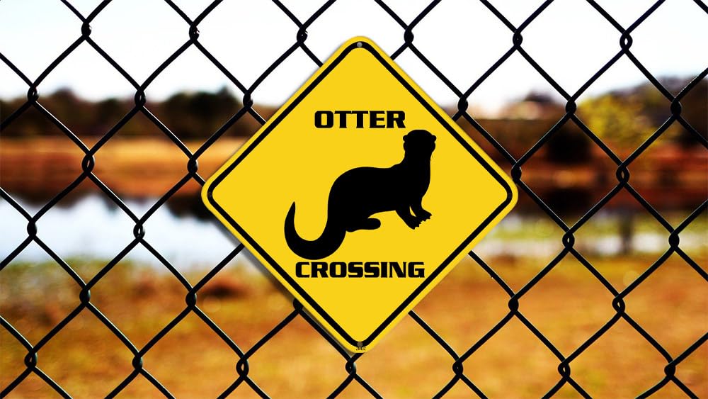 Weasel Crossing Warning Sign - 12x12 Inch Metal Tin Sign, Outdoor/Indoor Decor For Farm, Yard, Garage Or Man Cave - View #7