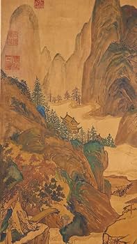 送料無料　 時代物　雲泉筆　『乗龍図』掛け軸絹本肉筆全体183×60ｃｍ中国美術 Amazon.co.jp: 古美術 掛け軸 中国明時代 「藍瑛書」 絹本 秋亭