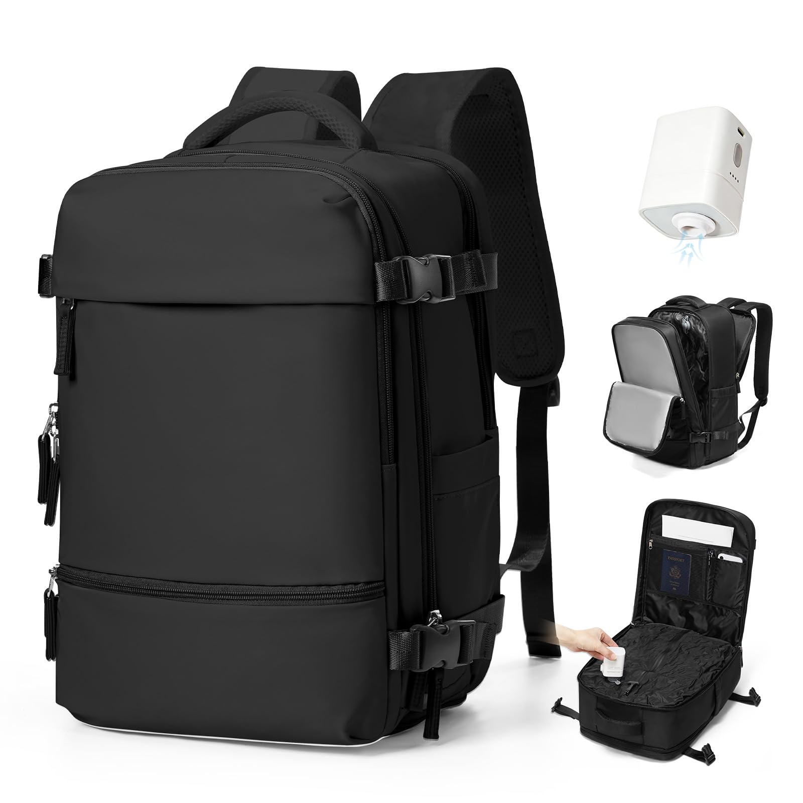 SZSYCN Vacuum Backpack Travel Bag With Pump Ryanair Cabin Bags 40x30x20 Underseat Ryan Air Hand Luggage 40 x 20 x 25 Carry On Baggage For Flights Backpack With Compression System — view 35