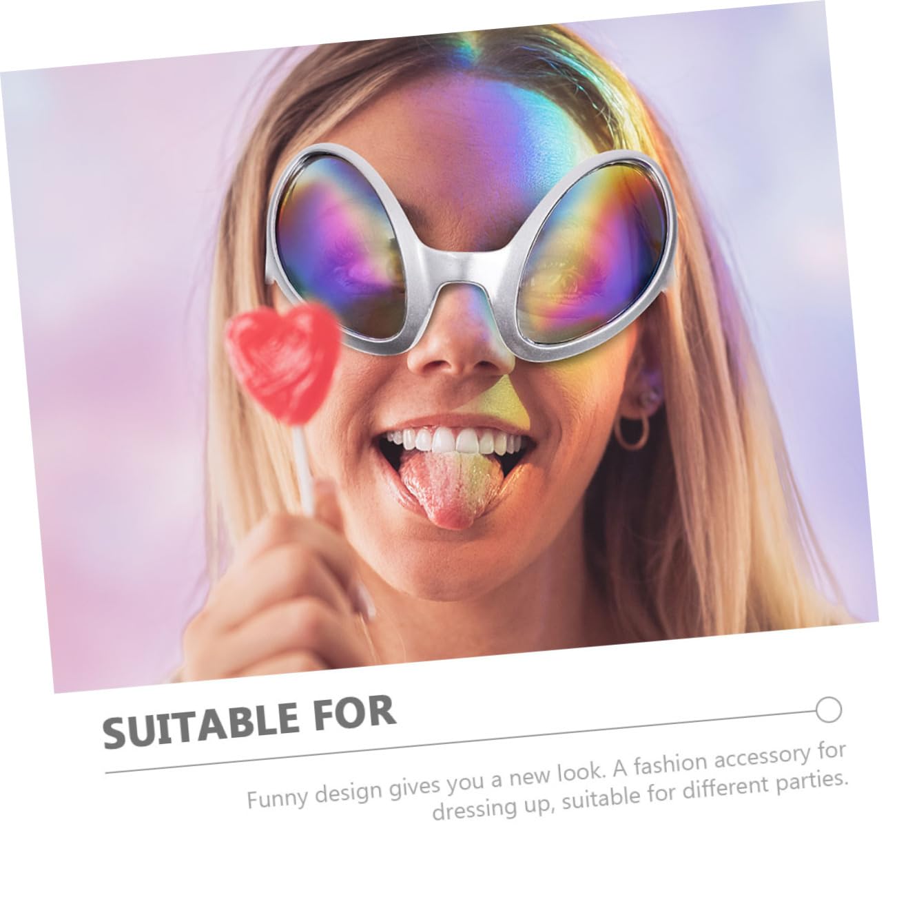 Veemoon Costume Adult Alien Eyeglasses Women Men Alien Glasses Cosplay Costume Party Glasses