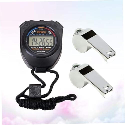 Miniatura 2 de BESPORTBLE Pcs Cronómetro de cuenta regresiva silbatos de doble canal temporizador electrónico para actividades deportivas Correr Carreras Natación