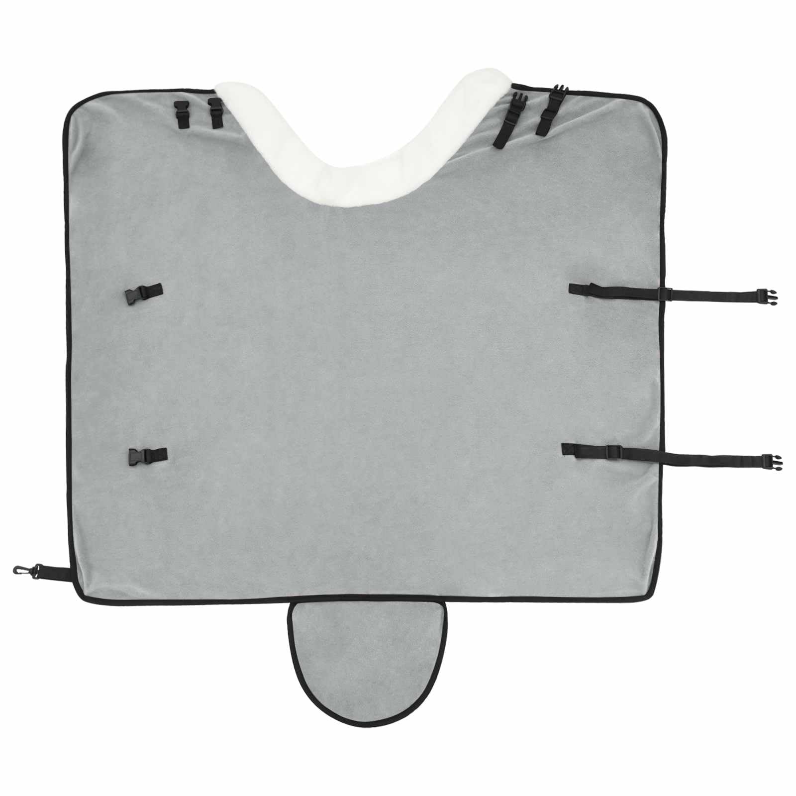 Manta para caballo, 75 cm, forro polar, resistente al viento, cálida y cálida, para exteriores, transición, paddock, protección transpirable, resistente a desgarros, ajuste cómodo