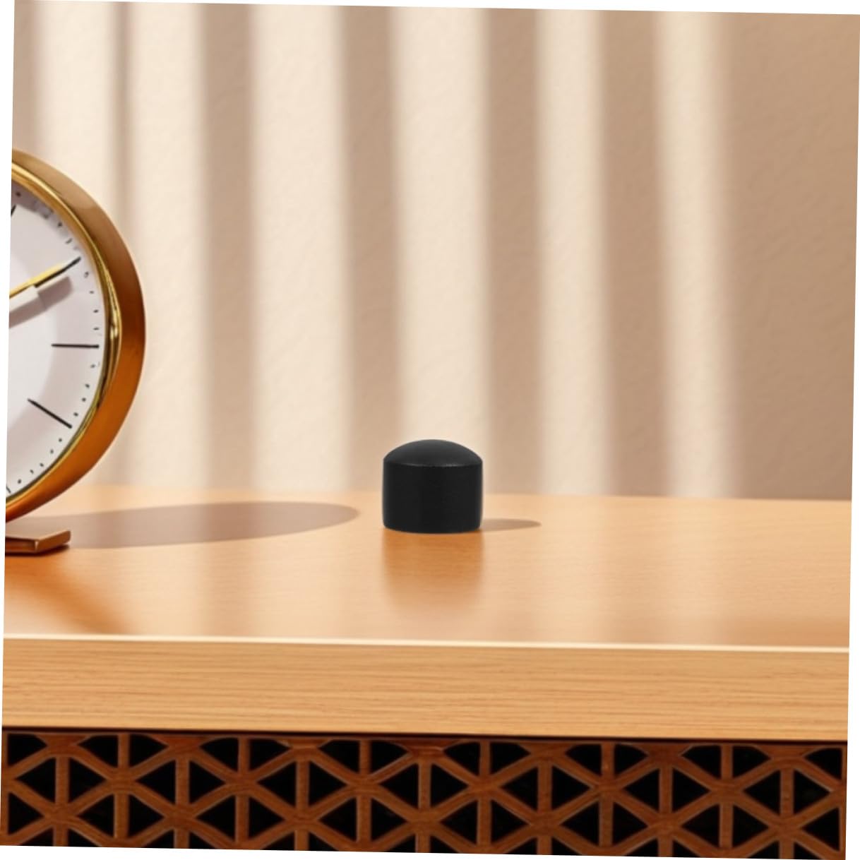 Tappi per Aste Calcio Balilla Neri 15,8 Mm in Plastica Set 10 Pezzi Coperture di Sicurezza per Protezione Estremità Stelo Accessori per Biliardino Adulti per Casa e Ufficio