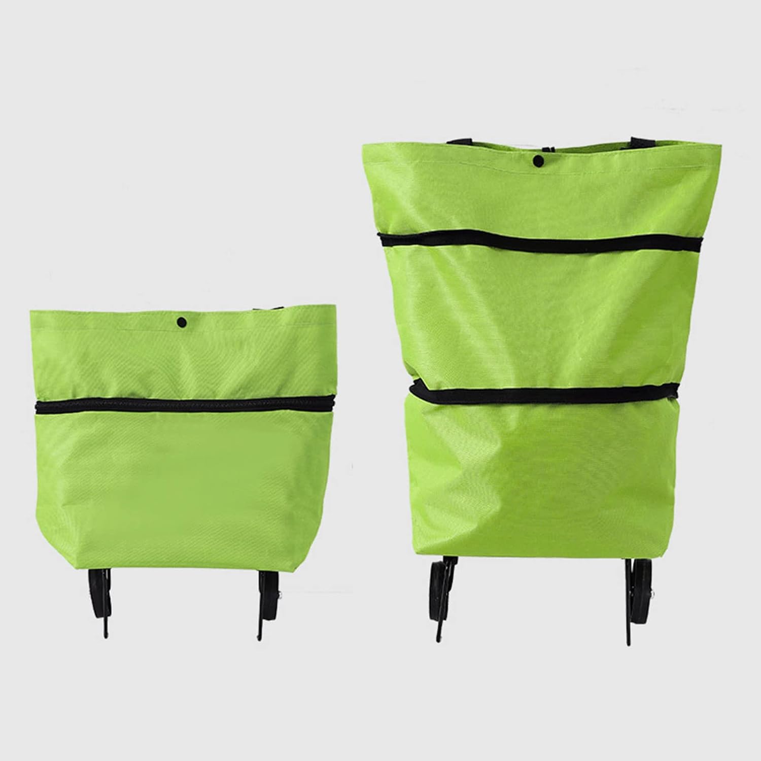 Pull Cart Trolley Bag Oxford Cloth Shopping Food Organization Container for Shopping Mall Vegetable Fruit Foldable Basket