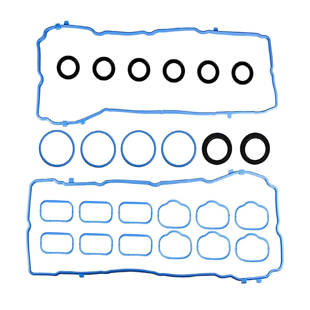 3.6L Valve Cover Intake Manifold Gaskets VS50805R for Jeep Dodge 200 300 Challenger Charger 3.6 L V6 2011-2022 Journey Durango Wrangler Ram ProMaster 1500 2500 3500, Replace 5184596AE