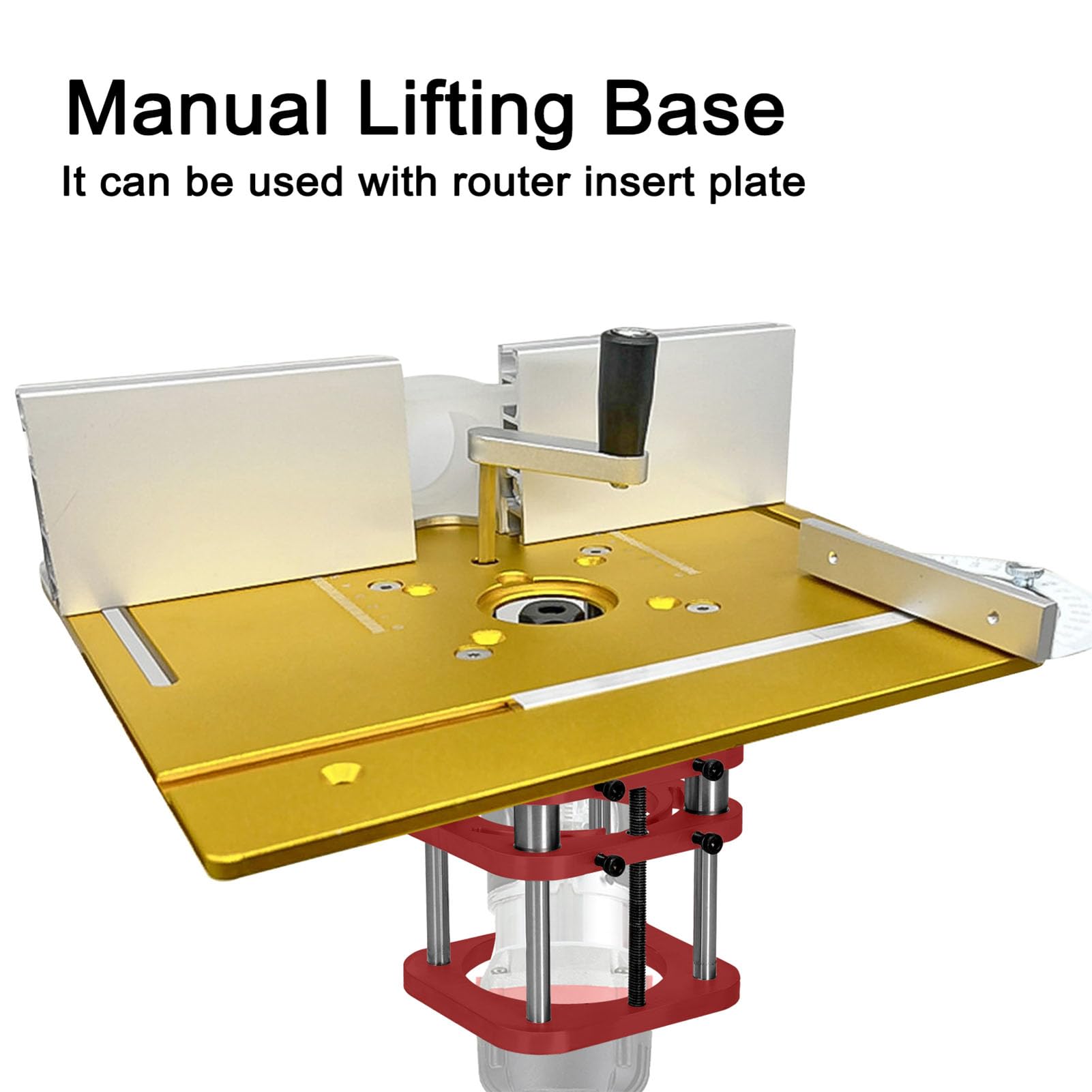 Router Table Base, Router Base Aluminum Alloy with 4 Claw Clamping - Image 2