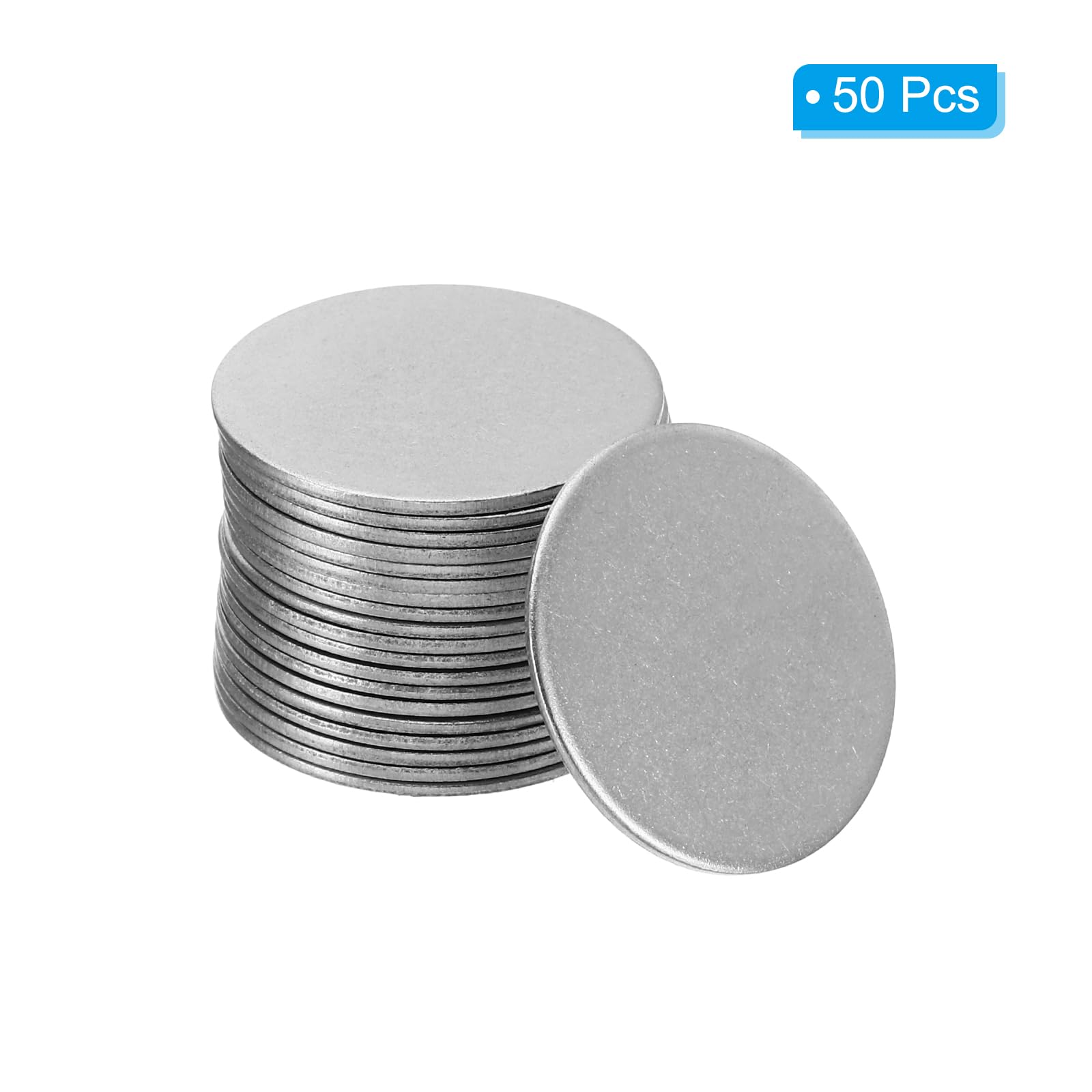 Amazon.co.jp: PATIKIL 30mm スチールディスク 50個 丸い金属