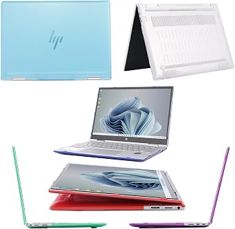 mCover Case Compatible ONLY for 2023-2024 13.3 HP Envy x360 13-BF0000 Series 2-in-1 Convertible Notebook Computers (NOT Fitting Any Other HP Models) - Aqua