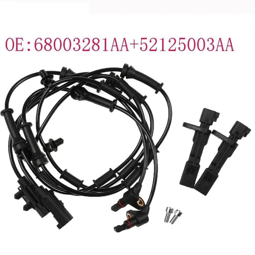 Sensore Di Velocità Della Ruota ABS Anteriore Posteriore Sinistra Destra Per Wrangler 2007-2017 68003281AA 52125003AB Sensore Velocità Ruota ABS Auto